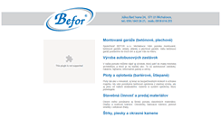Desktop Screenshot of befor.sk