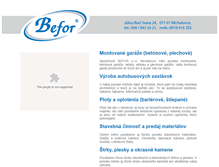Tablet Screenshot of befor.sk
